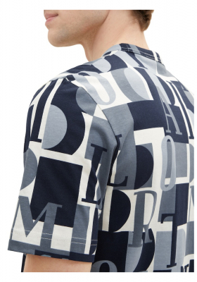 TOM TAILOR 7822, Mintás Rövid Ujjú Póló 