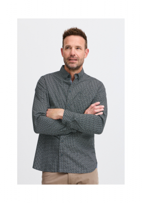 CASUAL FRIDAY Steven 0685, Mintás Kék Hosszú Ujjú Ing