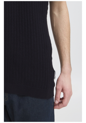 CASUAL FRIDAY Karl 5091, Sötétkék Rövid Ujjú Pulóver