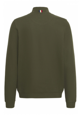 FQ1924 Dunham 0853, Zöld Cipzáros Pulóver