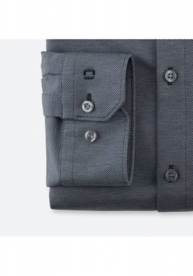 OLYMP No. Six 24/Seven 2508, Szürke Hosszú Ujjú Ing, Super slim, Urban Kent