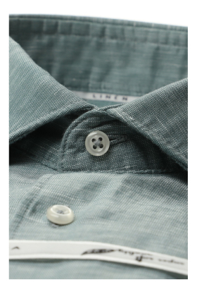 ETERNA 1863 Modern Fit 2355, Zöld Vászon Hosszú Ujjú Ing