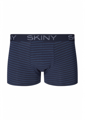 SKINY Cotton Multipack 6487, Kék Csíkos Boxernadrág Dupla Csomag NOS