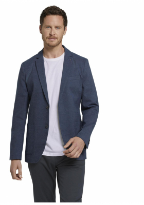 TOM TAILOR Dobby 0228, Kék Zakó