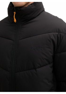 TOM TAILOR DENIM 1776, Fekete Téli Dzseki