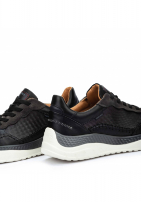 PIKOLINOS Motril M2C-6388C1, Fekete Borjúbőr Félcipő