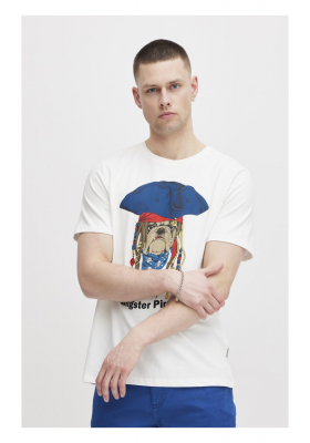 BLEND 7297, Fehér Rövid Ujjú Póló Pirate