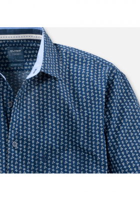 OLYMP Casual 4006, Bézs Hosszú Ujjú Ing, Modern fit, Kent 