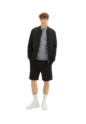 TOM TAILOR DENIM 5883, Szürke Csíkos Rövid Ujjú Ingpóló