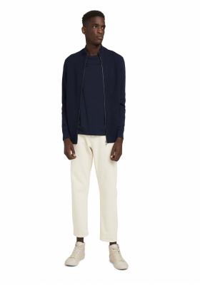 TOM TAILOR Structure 6503, Kék Kardigán