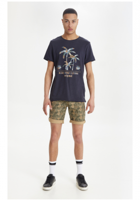 BLEND Palm 7885, Kék Rövid Ujjú Póló