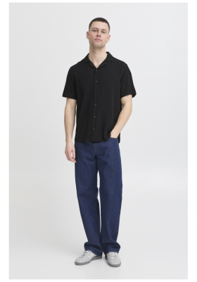 BLEND Auran 8222, Fekete Rövid Ujjú Ing