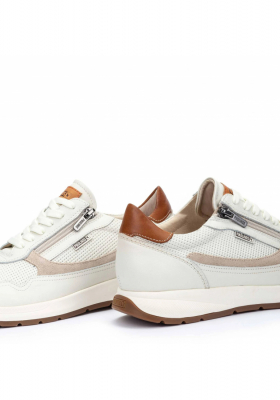 PIKOLINOS Getafe M2B-6263C3, Fehér Borjúbőr Sneaker Félcipő