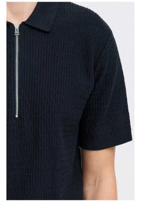 CASUAL FRIDAY Joe 5396, Sötétkék Kötött Rövid Ujjú Pulóver