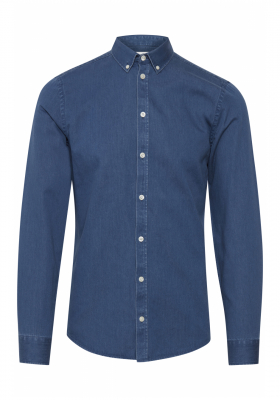 CASUAL FRIDAY Anton 4136, Középkék Hosszú Ujjú Ing, NOOS