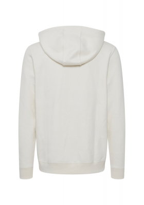 BLEND Downton 4494 Zippes-Kapucnis Pulóver, Fehér, NOOS