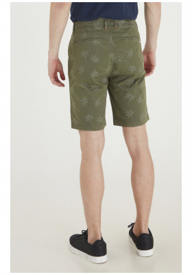 BLEND Palm Trees 2192, Zöld Chino Rövidnadrág