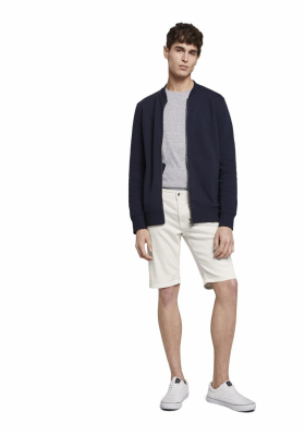 TOM TAILOR DENIM Slightly Creamy 7207, Törtfehér Farmer Rövidnadrág