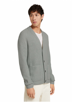 TOM TAILOR DENIM Cosy 8382, Szürke Kardigán