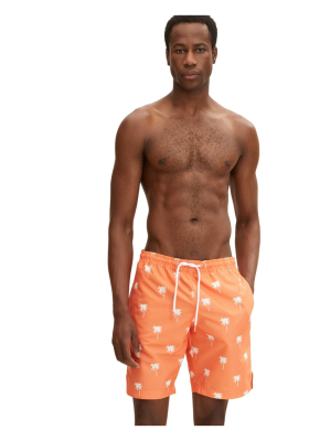 TOM TAILOR 0030, Sárga Pálmafás Szörfnadrág 