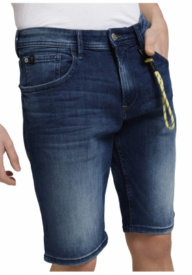 TOM TAILOR DENIM Regular Fit 4511, Kék Farmer Rövidnadrág