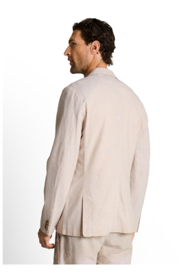 TOM TAILOR 0341, Világos Bézs Pamut-Len Zakó