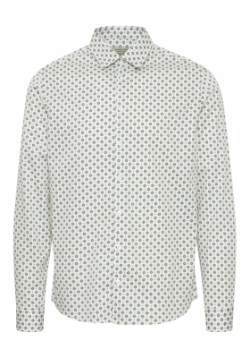 CASUAL FRIDAY Anton 5348, Fehér Mintás Hosszú Ujjú Ing