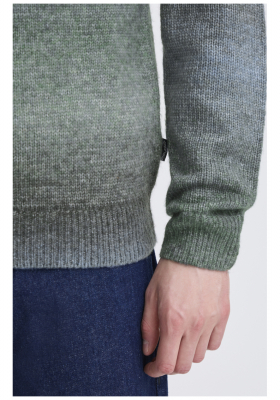 BLEND Dannie 8569, Kék Kötött Pulóver