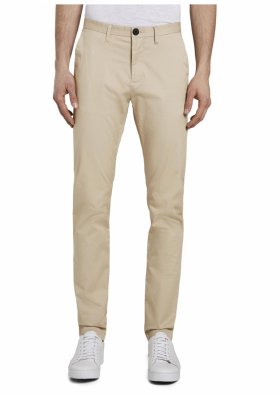 TOM TAILOR Tech Chino 7673, Bézs Chinonadrág