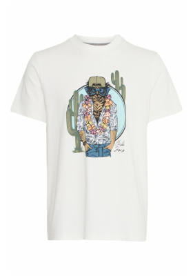 BLEND Jerron 8280, Fehér Rövid Ujjú Póló