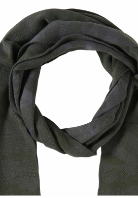 TOM TAILOR Scarf w. Camouflage 1884, Zöld Sál