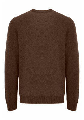 CASUAL FRIDAY Karl 3970, Sötétbarna Kötött Gyapjú Pulóver NOOS