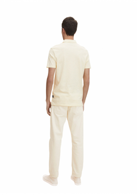 TOM TAILOR DENIM Jersey 0644, Sárga Rövid Ujjú Ingpóló