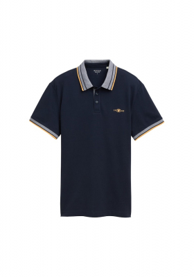 TOM TAILOR 5629, Sötétkék Rövid Ujjú Ingpóló