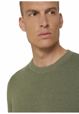 TOM TAILOR Structure 6500, Zöld Kötött Pulóver