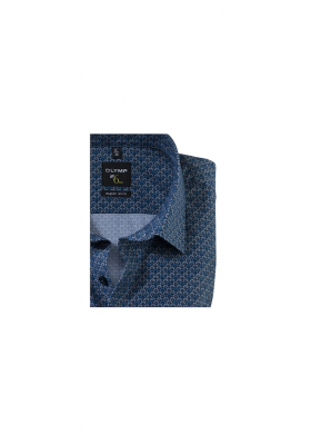 OLYMP No. Six 2540, Kék Hosszú Ujjú Ing, Super slim, Urban Kent