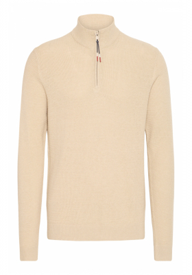 FQ1924 Granby 0884, Bézs Kötött Cipzáros Pulóver