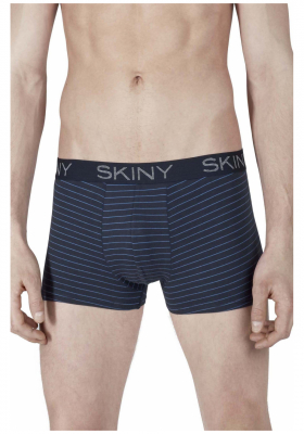 SKINY Cotton Multipack 6487, Kék Csíkos Boxernadrág Dupla Csomag NOS