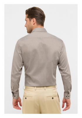 ETERNA Modern Fit 2640, Bézs Mintás Hosszú Ujjú Ing 