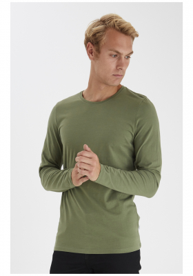 CASUAL FRIDAY Theo 3726, Zöld Hosszú Ujjú Póló, NOOS