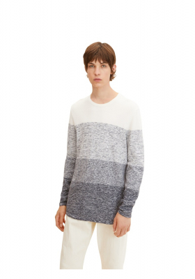 TOM TAILOR DENIM 2326 Szürke Kötött Pulóver