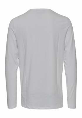 CASUAL FRIDAY Theo 3726, Fehér Hosszú Ujjú Póló, NOOS