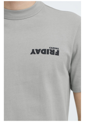 CASUAL FRIDAY Ebott, 6088 Szürke Rövid Ujjú Póló