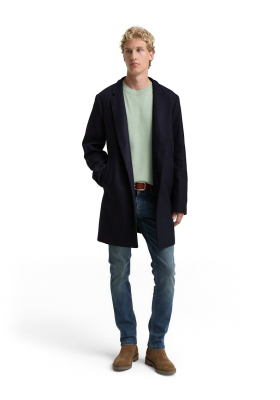 TOM TAILOR DENIM 6909, Sötétkék Szövetkabát