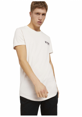 TOM TAILOR DENIM Be Part 1893, Bézs Rövid Ujjú Póló