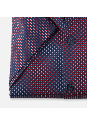 OLYMP Tendenz 8608, Piros Rövid Ujjú Ing