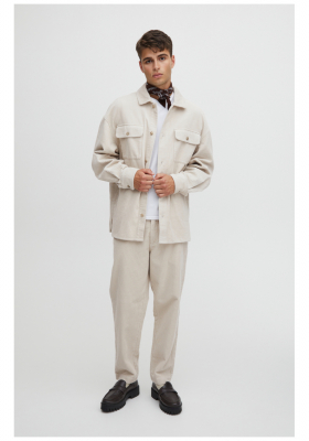 CASUAL FRIDAY Pepe 4818, Homokszínű Kord Nadrág