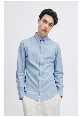 CASUAL FRIDAY Anton 4573, Világoskék Hosszú Ujjú Ing