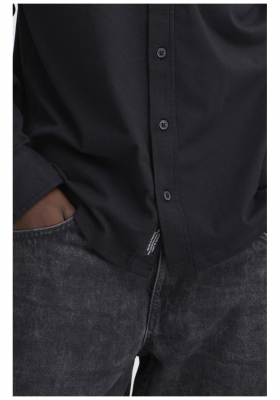 BLEND Alo 8372, Fekete Hosszú Ujjú Ing