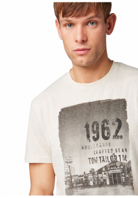 TOM TAILOR Cargo 0757, Fehér Rövid Ujjú Póló